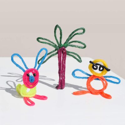 Wikki Stix for Doodlers - Kid's Travel Essential: Portable Creativity On-The-Go! Pack of 24 Wikki Stix in Neon and Primary Colors. Made in USA ! 3 & Up. - Image 5