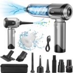 Handheld Vacuum Cleaner, 22000Pa Powerful Car Vacuum Cleaner Cordless, Lightweight Mini Car Hoover, Rechargeable Portable Air Duster for Car, Home, Kitchen