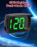 Universal GPS Speedometer HUD Display for Car, Real-Time MPH Digital Speed, MPH Warning Car GPS Overspeed Alarm Speedometer with LED Large Font Display+USB Cable Plug for Truck Motor SUV All Vehicles - Image 5