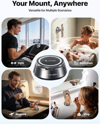 andobil 2026 Upgrade for Magsafe Car Mount [Strongest Suction & Magnet] Vacuum Magnetic Phone Holder for Car 360° Adjustable Car Cell Phone Holder Mount for iPhone 17 Pro Max 16/15/14/13/12 - Image 5