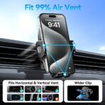 2026 New Car Vent Phone Holder [Thick Cases Friendly] Rotatable Universal Phone Mount for Your Car with Wide Clamp, Car Phone Holder Mount for iPhone 17 Pro Max 15 14 13 Samsung S25 - Image 2