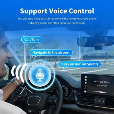 2-in-1 Wireless CarPlay Adapter for iPhone ＆ Wireless Android auto Adapter,2026 Upgrade mini CarPlay,Fast Auto-Connect,Plug & Play, Apple Car Play for iOS 10+/ Android 11+ - Image 7