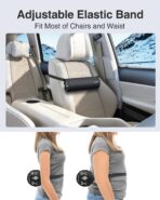 Luxtude Inflatable Lumbar Pillow for Airplane Travel, Inflatable Lumbar Support Pillow for Car & Office Chair, Neck Roll Pillows for Lower Back Pain Relief, Travel Back Support Neck Pillows - Image 6