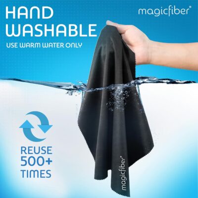 MagicFiber Extra Large Microfiber Cleaning Cloth - Premium Cloth for TV Screens, Windows, Mirrors, Glasses, Lenses, VR, Computers, Monitors, & More - Image 7