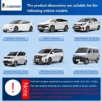 4-Pack Car Window Shades with Insect Screen, UV Blocking & Breathable Mesh, Universal Fit for 96% Cars, for Baby Kids Travel Camping, Heat Insulation & Privacy Protection - Image 6