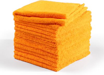 Suds Lab Premium Microfiber Towels for Car Detailing, Cleaning, Washing, Polishing - 16"x16" Ultra-Soft, Edgeless, Scratch-Free Cloth, Dual-Weave, Pack of 12 - Image 8