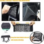 DYKESON Dog Car Net Barrier Pet Barrier with Car Mesh Organizer for Dog & Child, Safety Divider with Storage Pouch, Easy Install for Cars & SUVs - Image 4