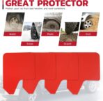 Car Mud Flaps 4PCS Universal Fit Red Splash Guards Flexible and Bendable Mudguard Fender Flare Cuttable Mudflap Car Accessories Compatible with Pickup SUV Trucks - Image 2