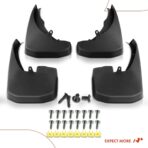 A-Premium Set of 4PCS Mud Flaps Splash Guards Mudguards Mudflaps with Hardware Accessories Compatible with Nissan Frontier 2005-2023 Pickup, Black Color, Front and Rear (Driver & Passenger Sides) - Image 7