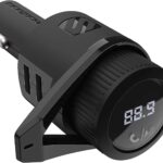 Scosche BTFM5 Bluetooth Hands-Free Car Kit with Digital FM Transmitter and Dual 12W USB Charging Ports For Vehicles