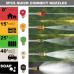 PowerSmart Electric Pressure Washer, 1.8GPM 4000PSI Max Power Washer with 35FT Power Cord & 27FT Hose, Soap Tank,Spray Gun - Image 3