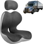 Truck Seat Cushion for Long Driving, Cushion for Car Seat Driver for Comfort, Made of Memory Foam, for Tailbone, Back, and Sciatica