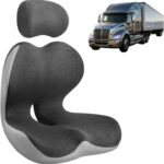 Truck Seat Cushion for Long Driving, Cushion for Car Seat Driver for Comfort, Made of Memory Foam, for Tailbone, Back, and Sciatica