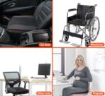 Car Seat Cushion, Comfort Memory Foam Car Cushions for Driving - Sciatica & Lower Back Pain Relief, Driver Seat Pillow for Auto, Office Chair, Wheelchair - Black - Image 6