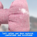 Bow Car Headrest Pillow, Breathable Memory Foam Vehicle Neck Pillow with Adjustable Strap, Ergonomic Auto Neck Support Cushion for Pain Pressure Relief, Universal for Most Cars (Pink) - Image 4