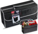 Car Trunk Organizer,Soft Felt Car Bag Organizer 20x6.11x10 inch Folding,for Honda CRV Civic Accord Ford Focus Fusion Toyota RAV4 Jeep SUV/Truck/Sedan/Van