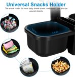 Accmor Car Headrest Backseat Organizer with Cup Holder, 3 in 1 Universal Backseat Car Organizer Tray Hold Bottles, Phone, Snacks, Trash, Non-Slip Grip Clip Car Seat Organizer Tray for Kids Adults - Image 6