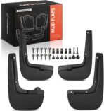 A-Premium Set of 4PCS Mud Flaps Splash Guards Mudguards Mudflaps with Hardware Kits Accessory Compatible with Chrysler Pacifica 2017-2025, Voyager 2020-2025, Front and Rear, Driver & Passenger Side