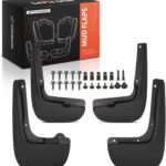A-Premium Set of 4PCS Mud Flaps Splash Guards Mudguards Mudflaps with Hardware Kits Accessory Compatible with Chrysler Pacifica 2017-2025, Voyager 2020-2025, Front and Rear, Driver & Passenger Side