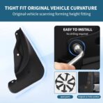 Upgraded Mud Flaps for 2012-2018 Ford Focus Hatchback MudFlaps Accessories, Front and Rear Splash Guards No Drilling Mud Guards Accessories (Set of 4) - Image 2