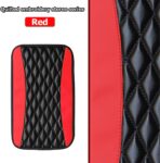 Moly Magnolia Car Center Console Cushion Pad, Universal Leather Waterproof Armrest Seat Box Cover Protector,Comfortable Car Decor Accessories Fit for Most Cars, Vehicles, SUVs (Red) - Image 3
