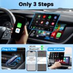 Carlinkit Wireless CarPlay Adapter for iPhone MINI5 PRO – Seamless Wireless Conversion for CarPlay & Android Auto(Blue) - Image 6