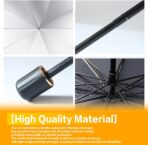 AOCISKA 55" x 31" Car Sunshade Umbrella,Upgraded Windshield Cover Sun Shade,UV Reflecting Portable Front Window Cover,Universal Car Windshield Sunshades,UV Block for Front Windows,Fits Most Vehicles - Image 5