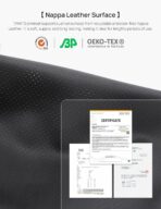 TPARTS Leather Armrest Support Cushion for All Tesla Model 3/Y/X/S Tesla Armrest Decor Interior Accessories Memory Foam Console Pillow Elbow Rest Cover Pad (Black) - Image 3