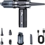 Car Vacuum Cleaner, Portable Cordless Handheld Vacuum with Dust Buster, Air Blower & Hand Pump Modes, Rechargeable 16000pa Mini Vacuums Cleaner for Home, Car, Office, Pet Hair