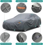 GUNHYI Premium Car Cover Custom Fit Chevrolet Tahoe (2007-2025), 16 Layers Heavy Duty Car Cover Waterproof All Weather with Zipper Door for Sun Rain Snow Dust Uv Protection - Image 3