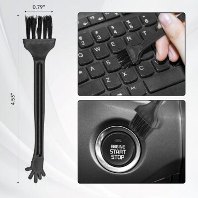 THINKWORK Car Interior Cleaning Kit, Car Duster Interior Detail Brush, Including 6Pcs Car Detailing Brush Set, Complete Auto Accessories for Women Men Gift - Image 7