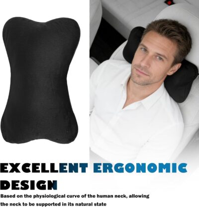 2PCS Car Headrest Pillow Soft & Comfortable,Breathable Car Neck Pillow for Neck Support & Relieve Driving Fatigue,All-Season Necks Pillows for Cars Interior Accessories - Image 5