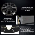 Hubcaps Compatible with Nissan Leaf 2011-2025 ;Nissan SENTRA 2013-2019,16 inch Wheel Covers;Set of 4 Packs (Glossy Black) - Image 4