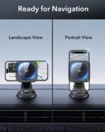 ESR for MagSafe Car Mount Charger, for Magsafe Car Charger, Dashboard Suction Cup Magnetic Car Mount, 360° Rotation, Magnetic Car Phone Holder for iPhone 17e/17/16/15/14/13/12, S26/S25, Fast Charging - Image 8