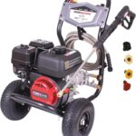 Simpson 3400 PSI Gas Pressure Washer, 2.5 GPM Residential Power Washer, Cold Water, 25' Hose, Clean Machine, 49-State Compliant (CM61083)