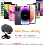 Coolpow【2 Packs 】Magnetic Phone Holder for car【Strong Magnet】phone holders for your car phone holder Mount for Car【4 Metal Plate】Universal Dash cell phone car mount for iphone Samsung car accessories - Image 5