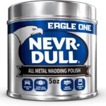 Eagle One Nevr Dull All Metal Wadding Polish, Chrome and Metal Cleaner for Cars, Kitchens, Bathrooms, Easy Tear Pads for Stainless Steel, Brass, Copper, Aluminum, 5 oz Tin