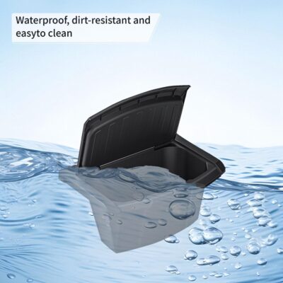 Rear Center Console Floor Storage Organizer Box for Tesla Model Y Juniper 2025 2026,Black TPE Car Accessory with Anti-Slip Lid,Backseat 2nd Row Seat Organizer Bin - Image 5