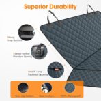 MIXJOY Dog Car Cover for Back Seat Cover Protector Waterproof Dog Seat Covers for Cars, Car Seat Protector for Dogs with 1 Dog Seat Belt, Nonslip Back Seat Cover for Kids, Trucks & SUV, Grey - Image 7