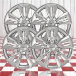 Set of 4 16" Bolt-on Silver Hubcaps for Hyundai Sonata 2011-2014
