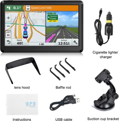 GPS Navigation for car Truck & RV & Car, Driver Alerts, Turn-by-Turn Directions,Car GPS Navigation 2026 Map and Free Update Map - Image 7