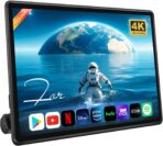 13.5" Android 13 Car Headrest Monitor-4K Video Player for Back Seat, 4G+64G, Wireless Phone Mirroring Airplay, HDMI in/Out Sync, Bluetooth FM WiFi, Rear Seat Entertainment System (1-Pack)