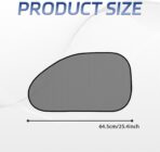 2Pack Car Window Shade for Baby Side & Back Windows Sunshades, Universal Cooling Mesh Screen Window Sun Shade for Passenger Kids Children Snap in Car, Provides Glare and UV Protection - Image 2