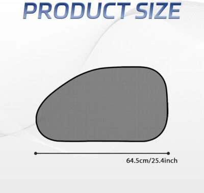 2Pack Car Window Shade for Baby Side & Back Windows Sunshades, Universal Cooling Mesh Screen Window Sun Shade for Passenger Kids Children Snap in Car, Provides Glare and UV Protection - Image 2