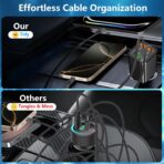 [Apple MFi Certified] Retractable Car Charger USB C, Braveridge 120W USB C Car Charger 4 in 1 PD/QC Type C Fast Charge Cigarette Lighter Adapter for iPhone 17/17 Pro Max/16 Pro/15/Galaxy S26/S25/Pixel - Image 8