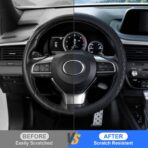 JUSTTOP Car Steering Wheel Cover,14.5"-15" Leather Steering Wheel Cover,Diamond Checkered Design Wheel Protector for Men Women,Anti-Slip Car Accessories,Fits Most Vehicles (Black) - Image 4