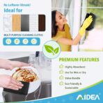 AIDEA Microfiber Cleaning Cloth Black 50PK, Microfiber Towels for Cars, Premium Car Cloths, Dusting Cloth Lint Free Cleaning Rags for SUVs, House, Kitchen, Window, Workshops,11.5×11.5" - Image 6