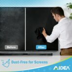 AIDEA Microfiber Cleaning Cloth Black 50PK, Microfiber Towels for Cars, Premium Car Cloths, Dusting Cloth Lint Free Cleaning Rags for SUVs, House, Kitchen, Window, Workshops,11.5×11.5" - Image 3