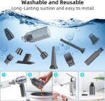 Portable Car Vacuum - 22000PA Cars Vacuum Cleaner High Power 4 in 1 Compressed Air Duster & Air Blower & Pump Hand Held Vacuums Cordless with Brushless Motor for Car Home Office Blue - Image 9