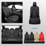 Custom Fit Seat Covers for Toyota Camry 2025-2026 LE/SE - Premium Faux Leather Full Set with 4-Layer Waterproof Protection - Image 8